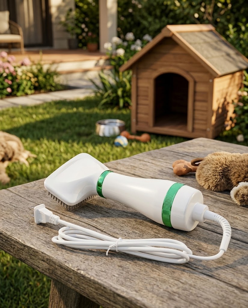 Cepillo Secador para Perros y Gatos 2 en 1